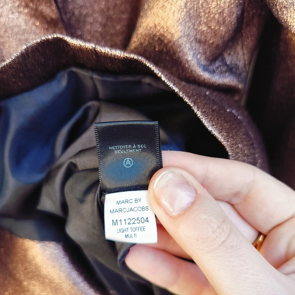 Marc by Marc Jacobs Metallic Bronze Brown Trench Coat - Picture 10 of 13